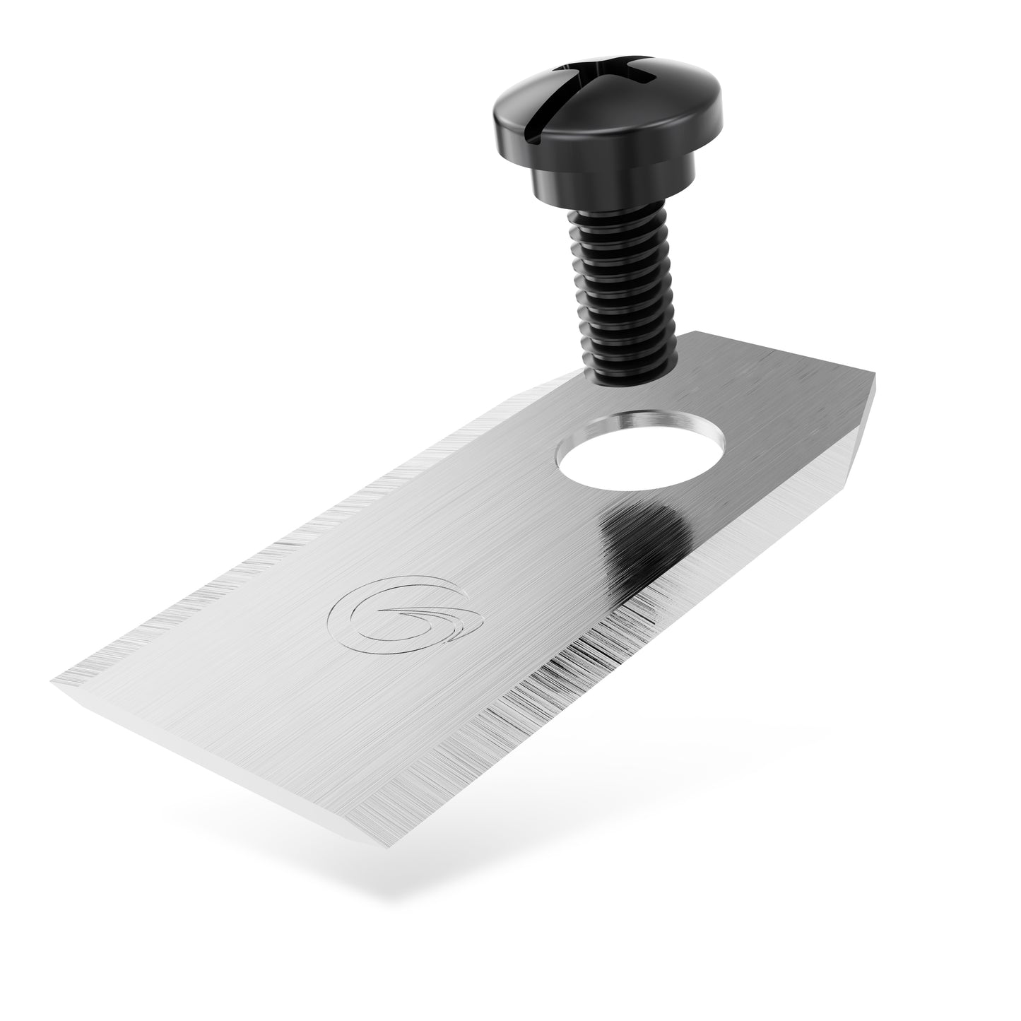Grimsholm knive og skruer til Sunseeker V3/X3+/X5 12-pak rektangulære metalblade med hul og sort skrue.