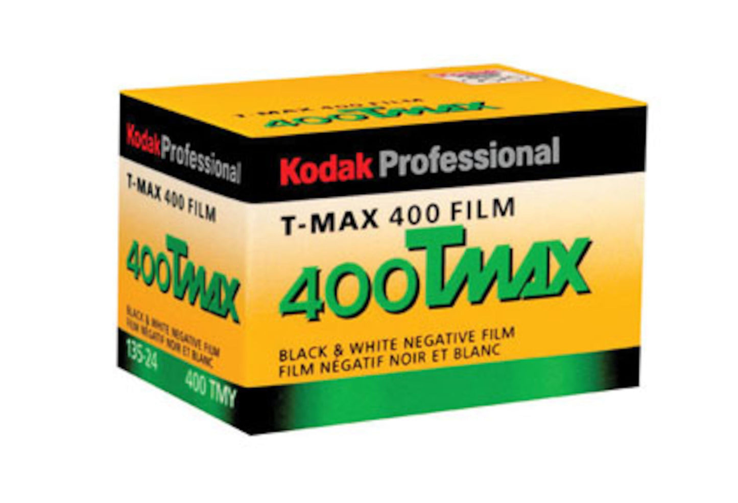 Kodak T-Max 135 sort-hvid film ISO 400 til 24 billeder.
