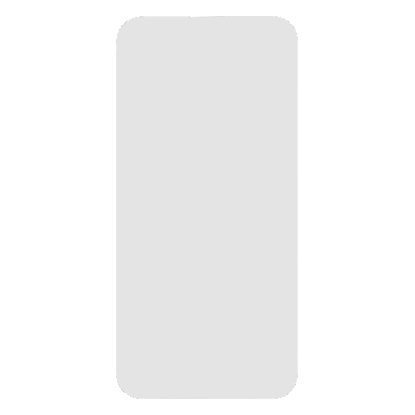 IPhone 14 Pro Max med top-notch og farverig loading-animation, Linocell Elite Extreme skærmbeskyttelse monteret.