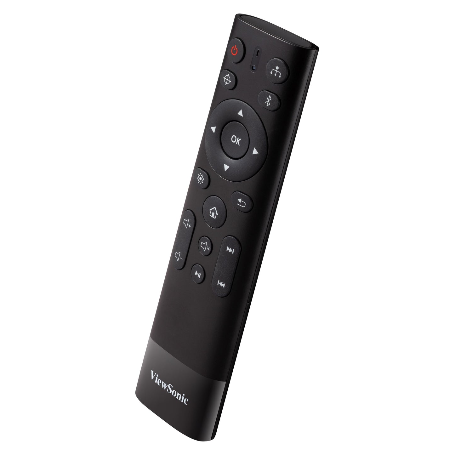ViewSonic fjernbetjening sorterer med knapper til strøm, lyd, navigation og funktion til Bærbar projektor M1XG Harman Kardon.
