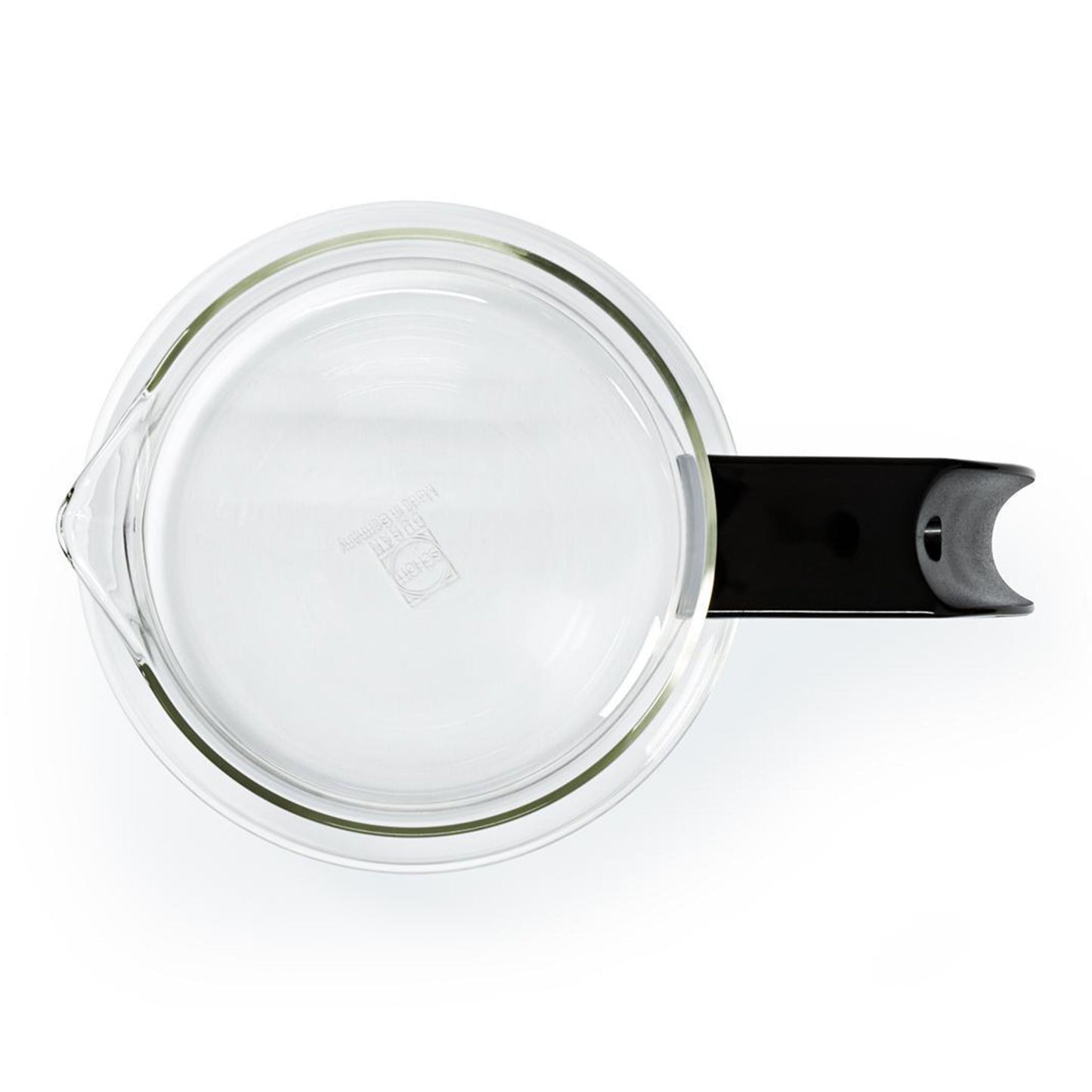 Nedis Glaskande 1,2 L til Moccamaster KBG/KBG Select sort håndtag set ovenfra.