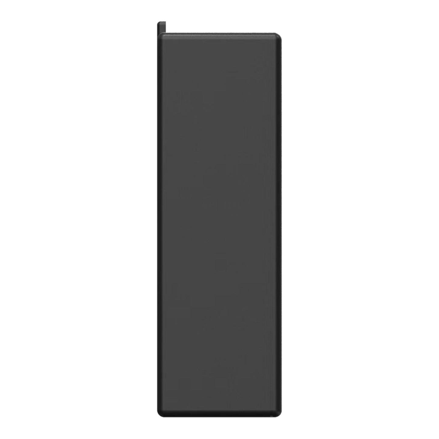 Nimly batteripakke til elektronisk dørlås, sort rektangulær med afrundede kanter, let hævet øverste venstre hjørne, USB-C.