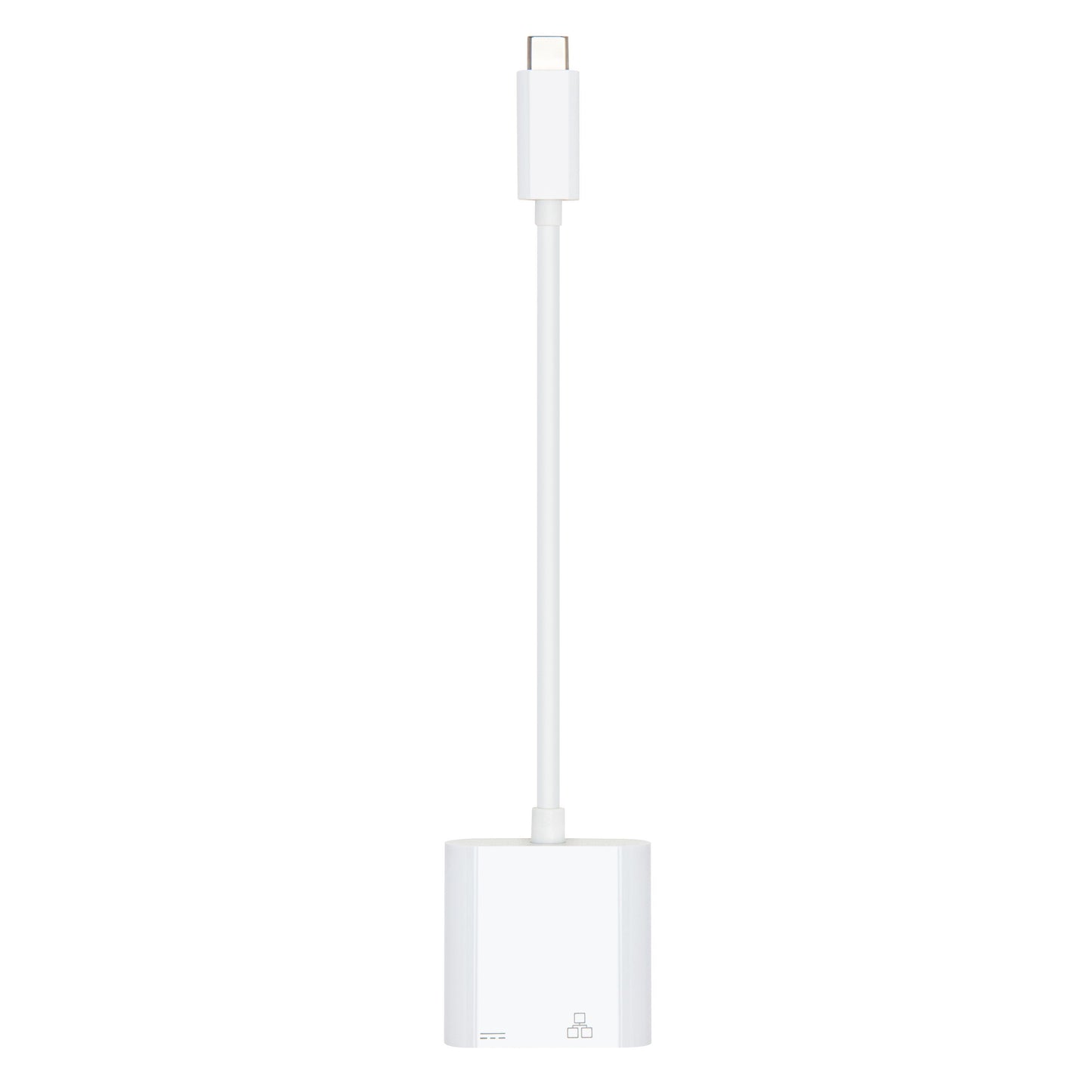 Gigabit netværkskort USB-C til Ethernet med PD-opladning, egnet til Chromecast med Google TV, kompakt design.