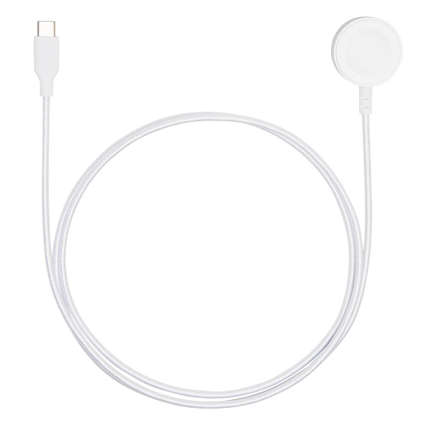 Apple Watch opladningskabel USB-C 1,2 m rund magnetisk ladeplade til Apple Watch og kompatible smartwatches.