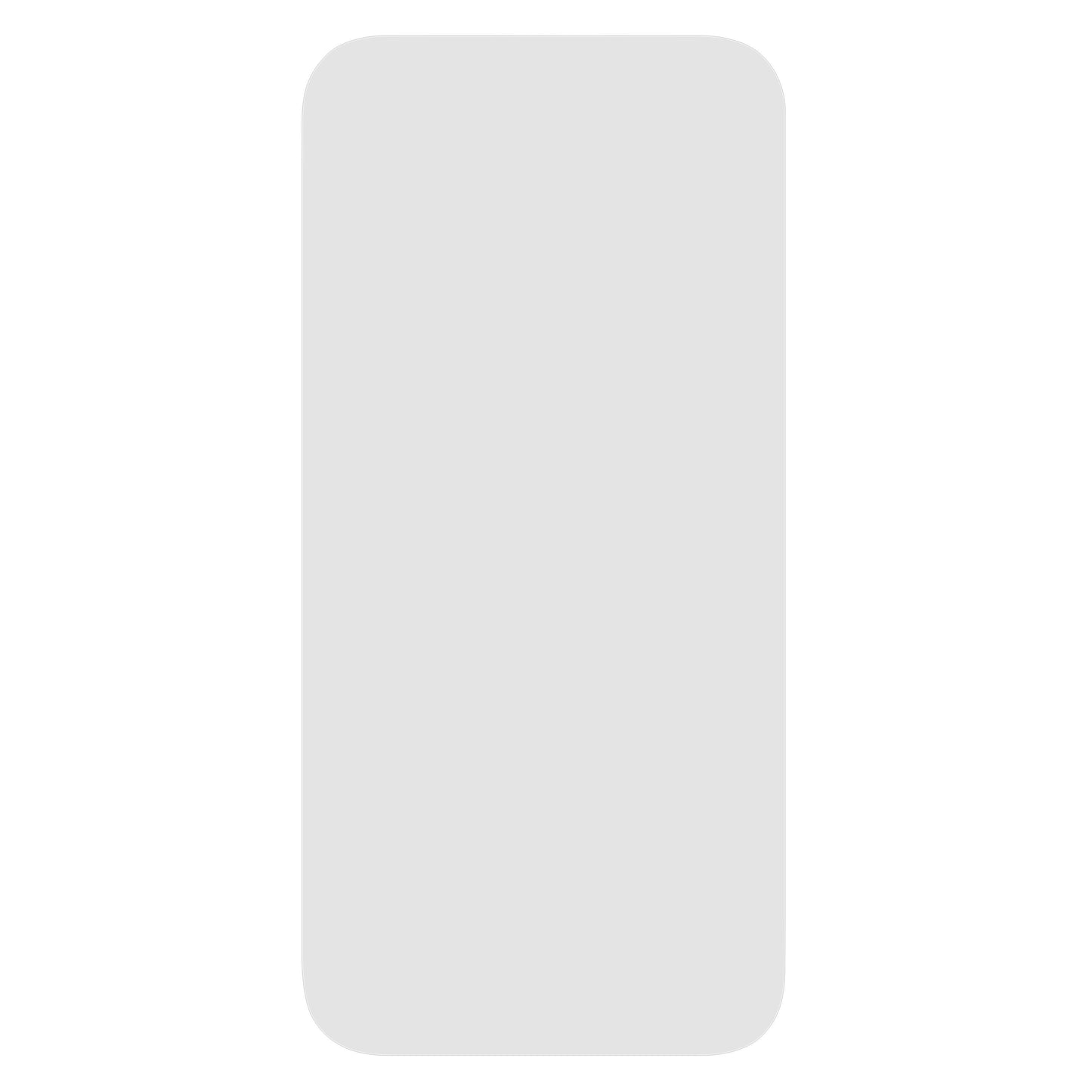 IPhone 16 Pro Max med Linocell Elite Extreme skærmbeskyttelse, visning af hjerte-ikon og sociale medier symboler.