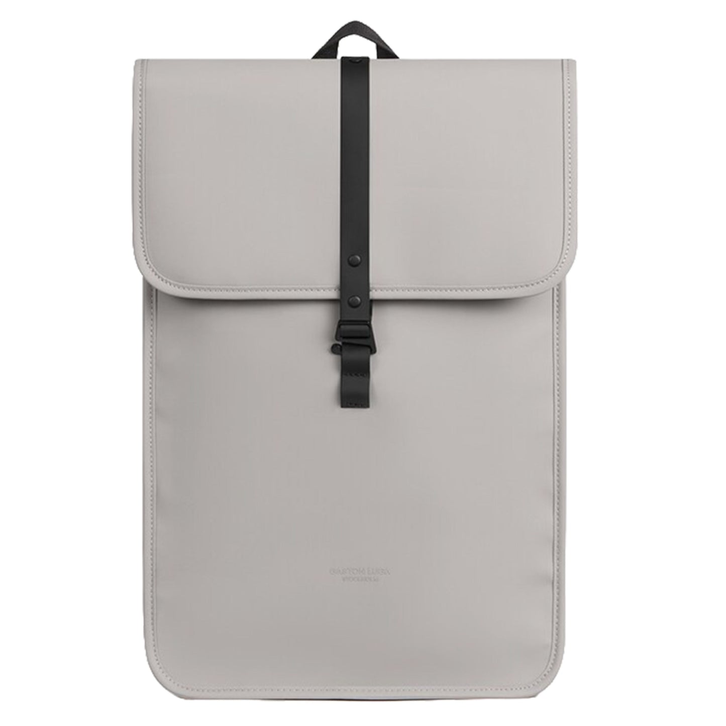 Gaston Luga Däsh Backpack 13/14" taupe computer rygsæk, flaplukning, sort rem/spænde, lille hank, passer til 14" laptop.