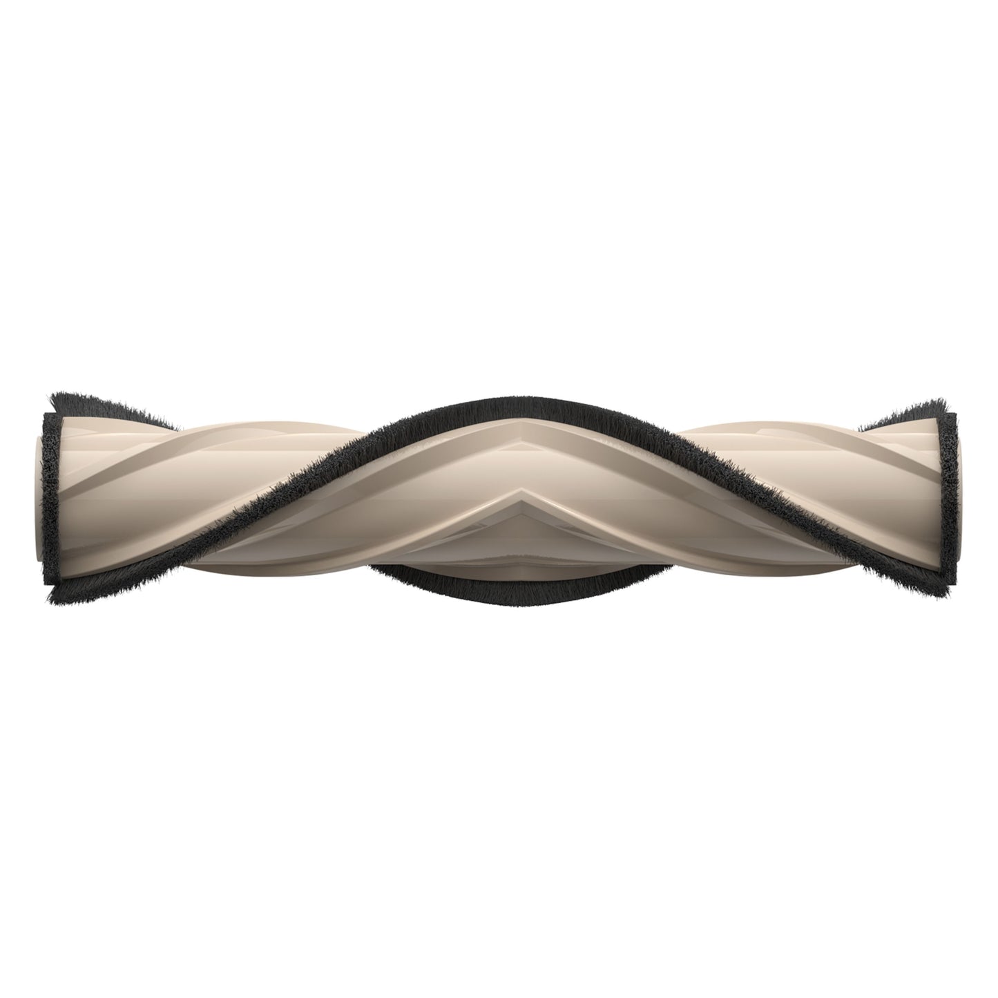 Dreame R10 original cylindrisk børste, beige spiral-mønster, sorte børstehår.