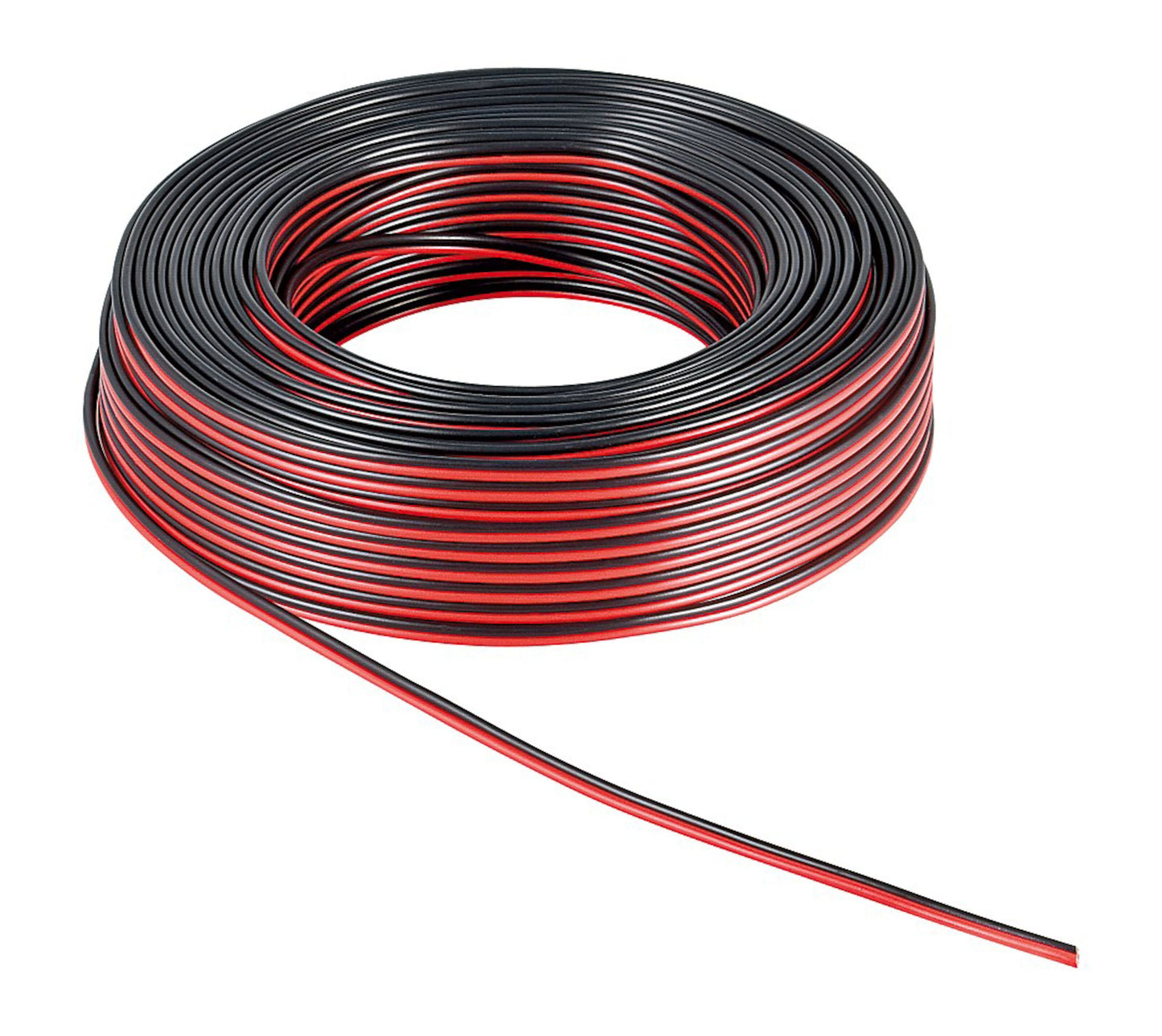 Goobay Højttalerkabel RKUB 4 mm², 10 m rulle, sort og rød leder til lavspænding.