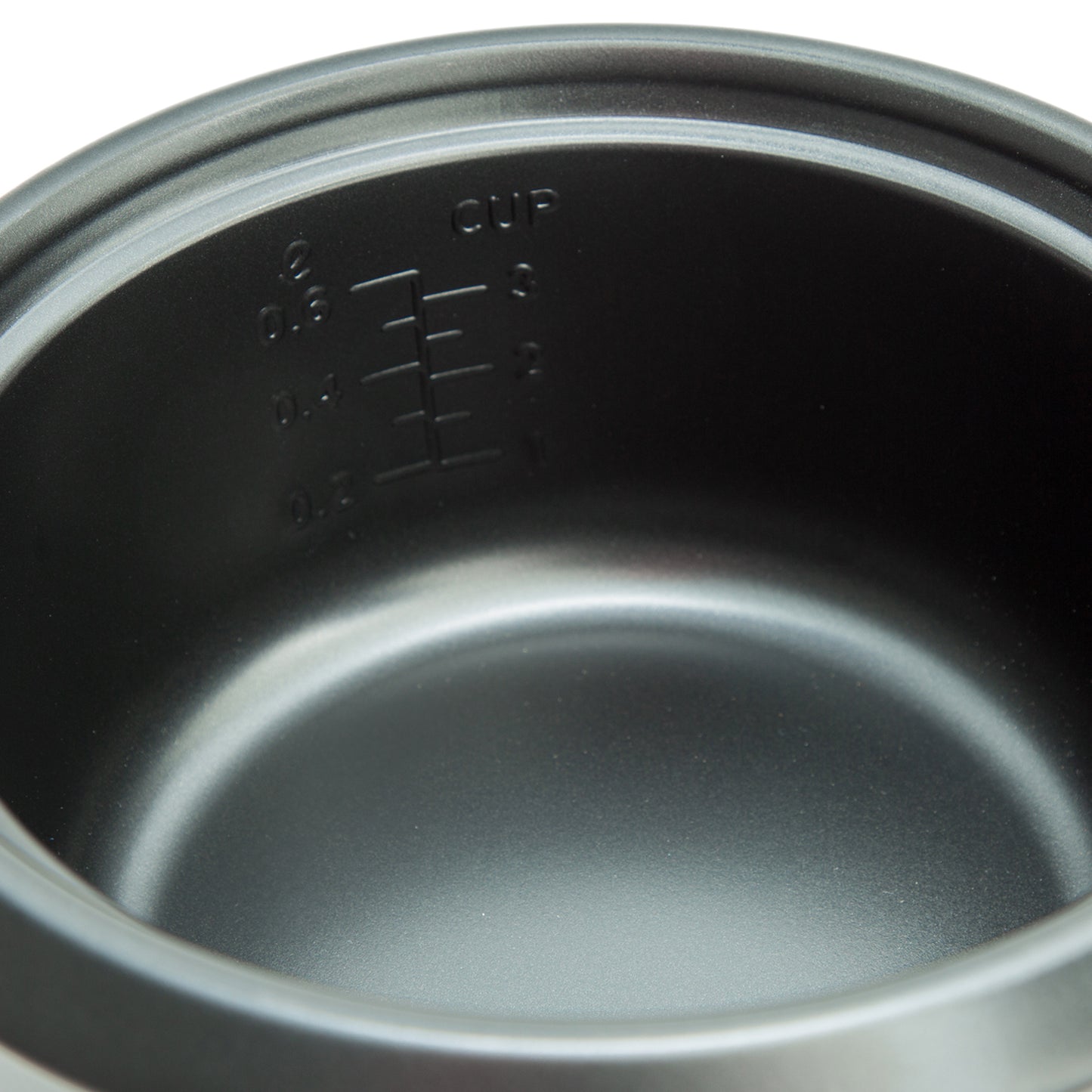 Champion Riskoger Mini Keramisk 0,6L med sort inderside, keramisk belægning og måleangivelser op til 3 kopper.