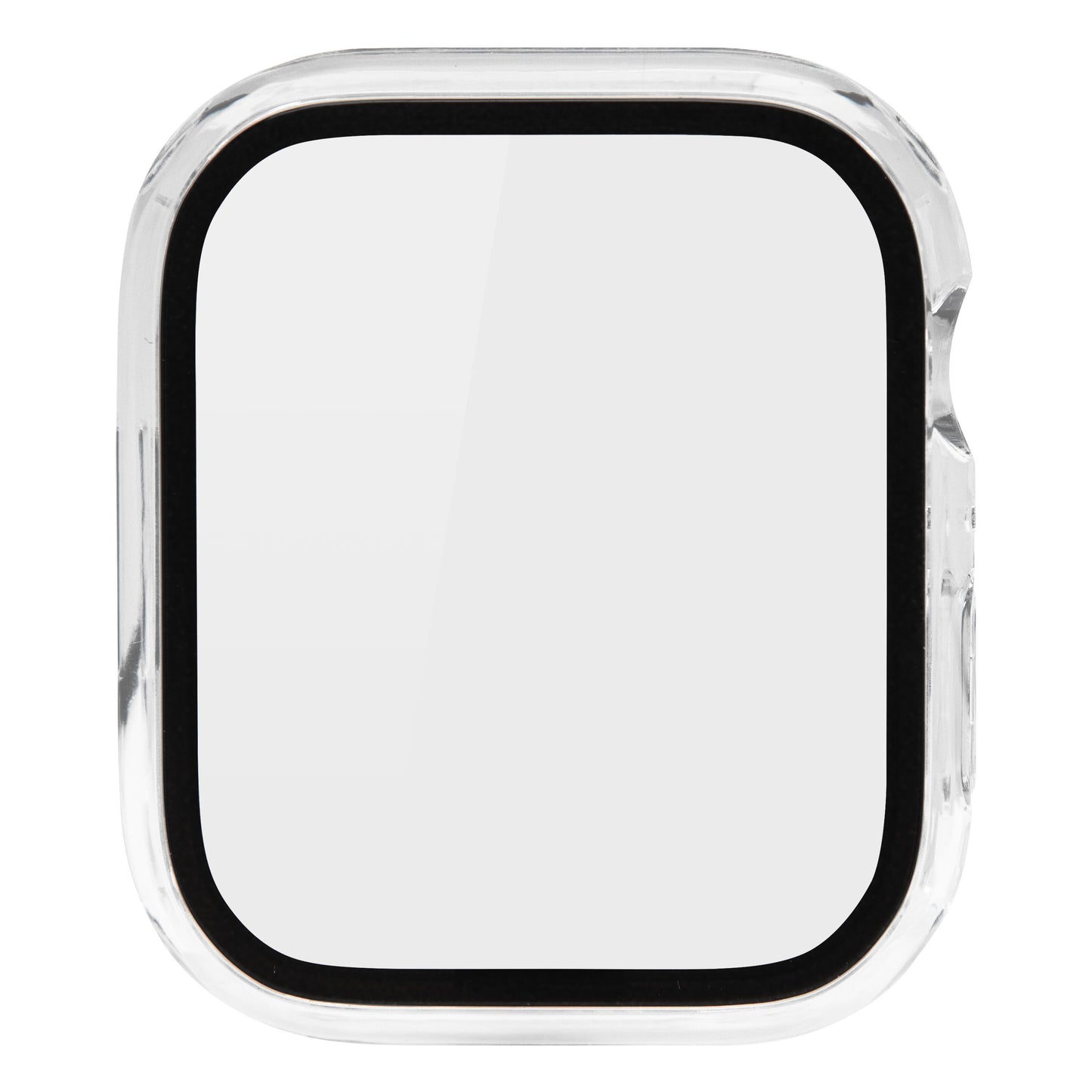 Apple Watch cover 45mm skærmbeskyttelse rektangulært hærdet glas sort ramme passer til Apple Watch 45mm.