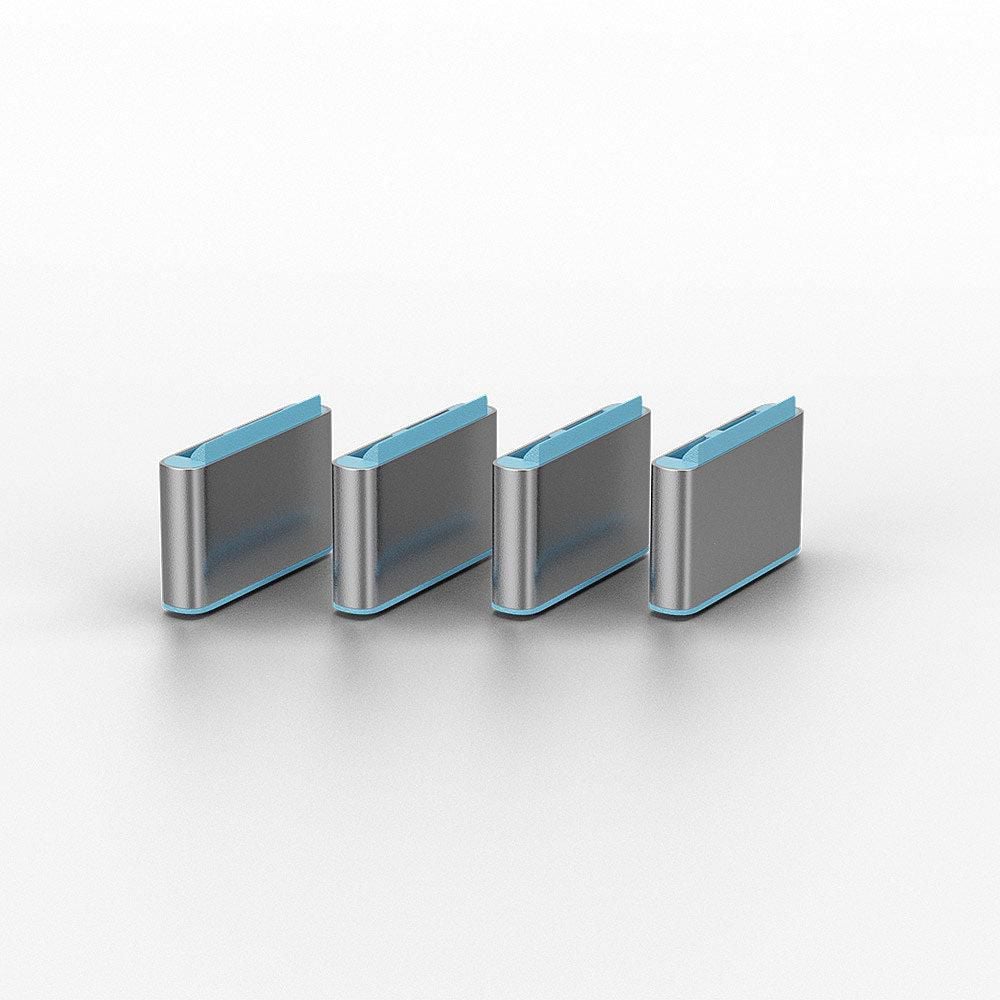Lindy USB-C Port Blocker Blå, rektangulær, blå, 4 stk. diagonalt, fysisk portblokering, 10-pak.