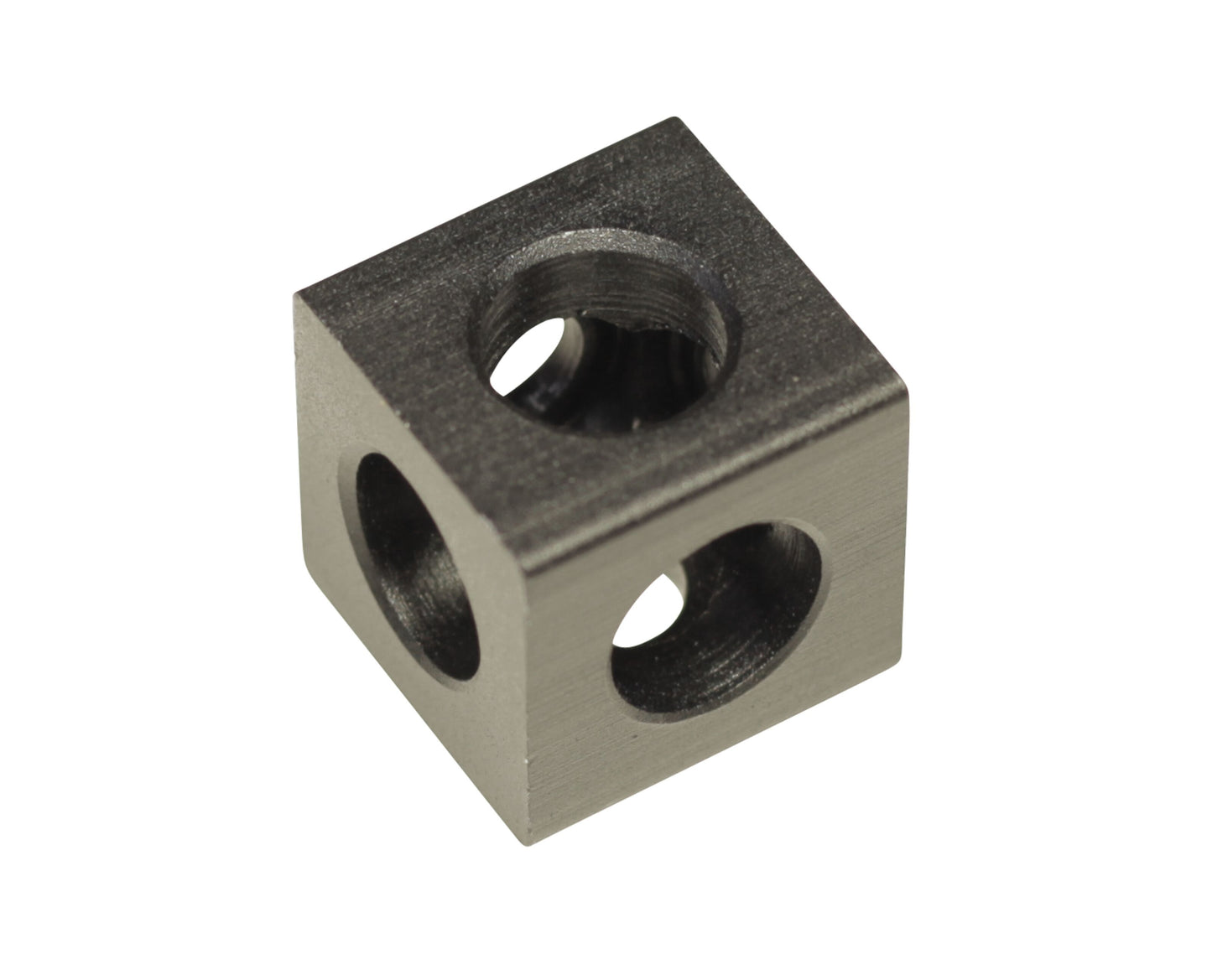 Ratrig hjørnebeslag til aluminiumprofil 3-vejs, metalterning med huller på tre sider, passer til 20x20 mm profiler.