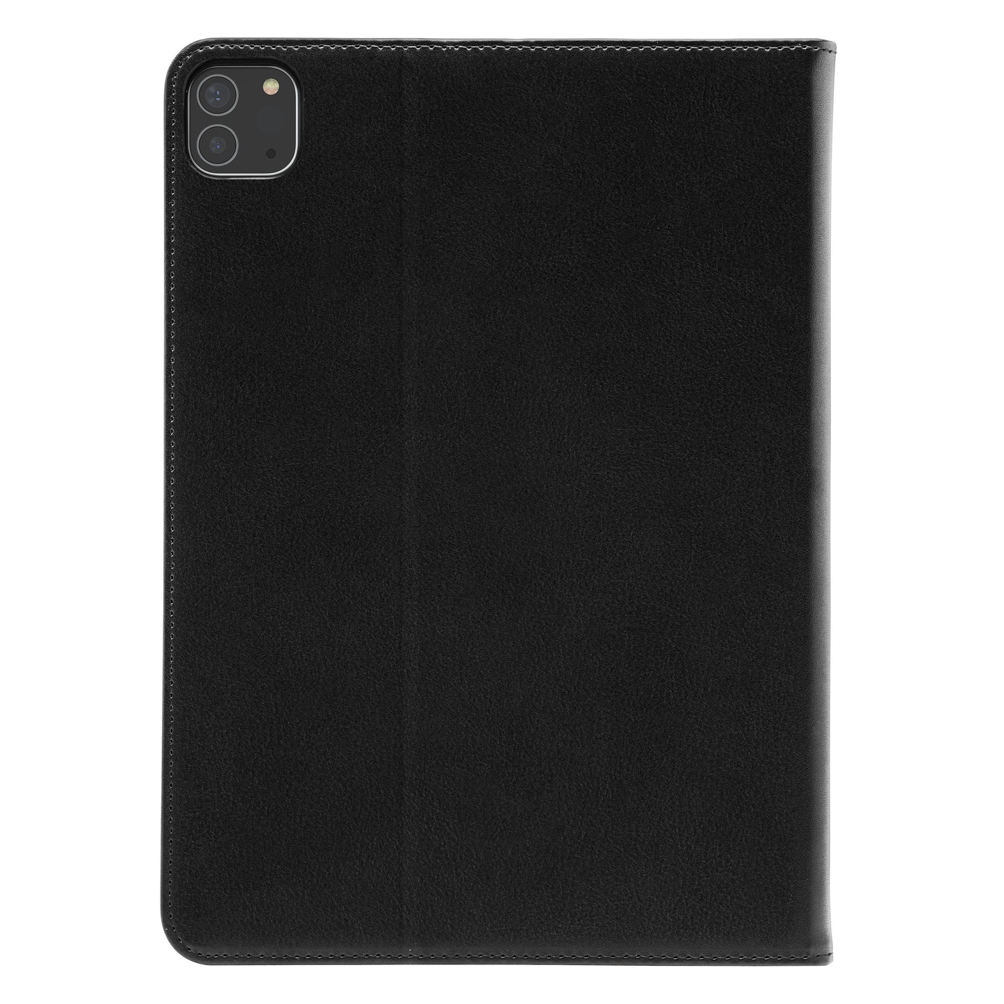 Sort Svingbart etui til iPad Pro 11" serien, top-venstre kamerahul, vises lukket bagfra.
