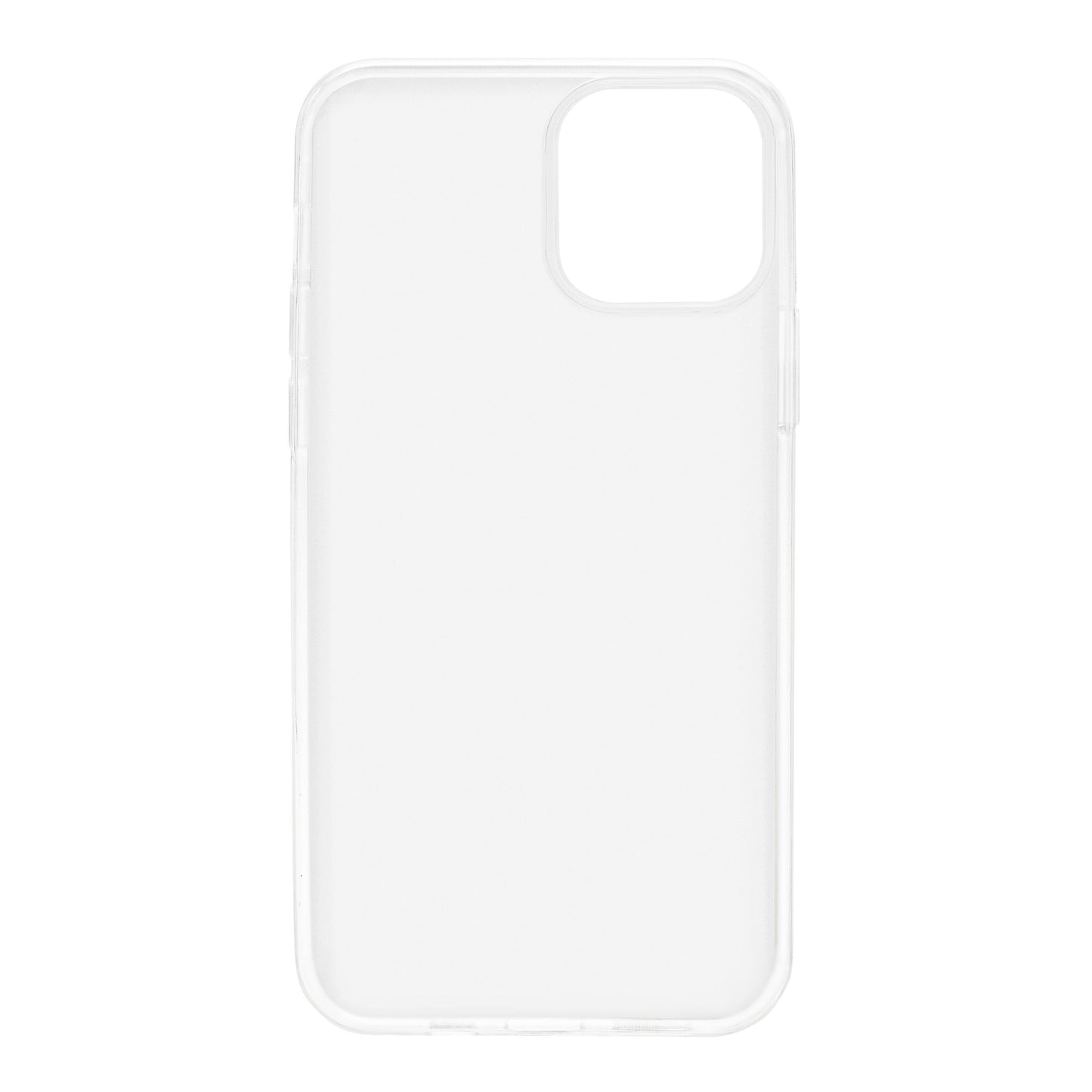 Linocell Second skin 2.0 mobilcover til iPhone 12/12 Pro klar TPU gennemsigtigt med afrundede kanter og stort kamerahul.