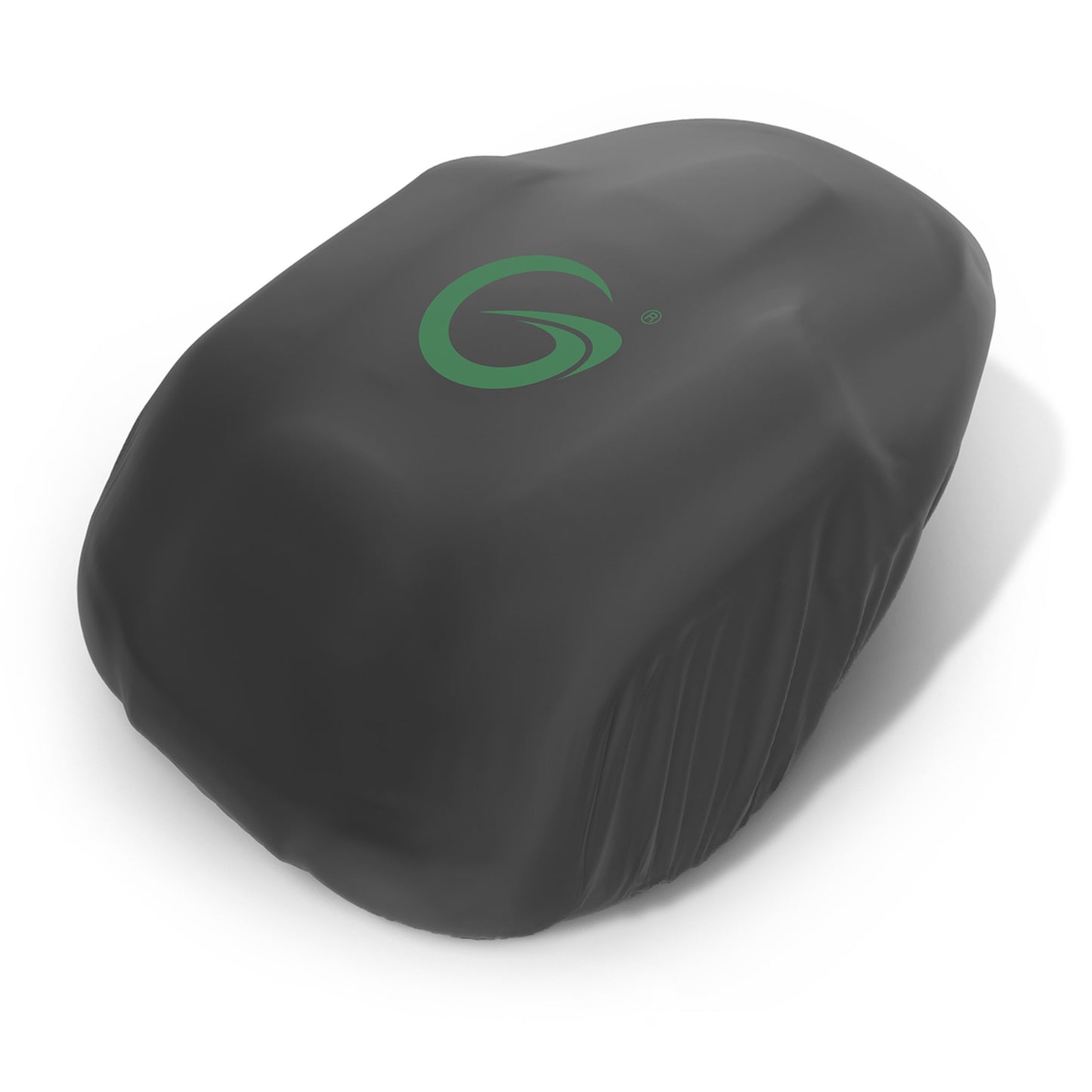 Beskytningsovertræk til robotplæneklipper, one size, sort med grønt G-logo, formsyet.