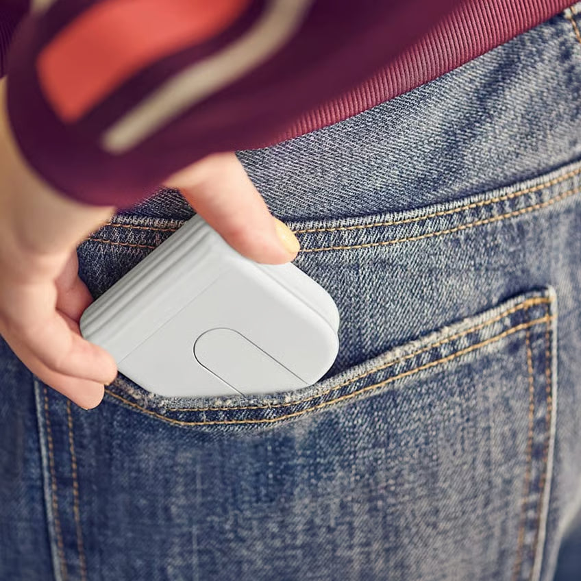 Logitech Mobi Fold sammenklappelig trådløs mus, Off-white