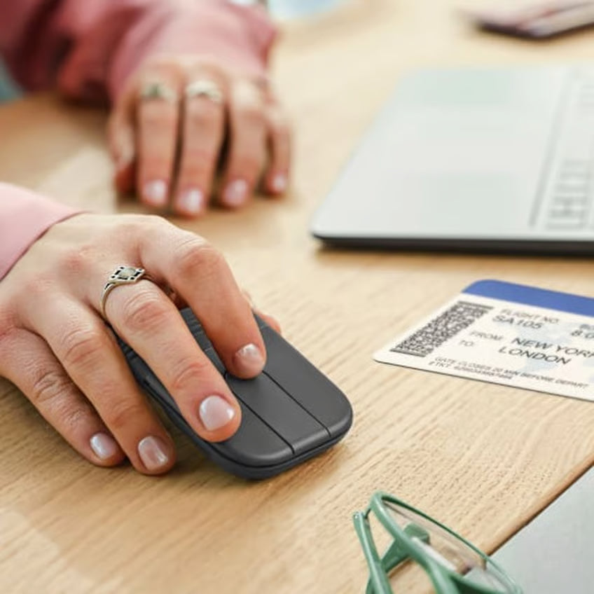 Logitech Mobi Fold sammenklappelig trådløs mus, Grafit