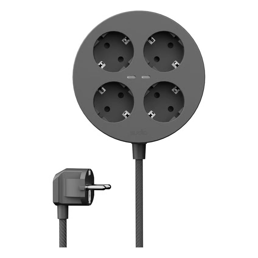 Sudio Block grenstik med GaN-opladning 30W, Sort
