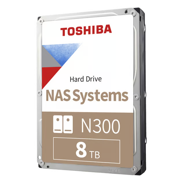 Toshiba N300 NAS-harddisk 8 TB 3,5″ SATA III 7.200 omdr./min.