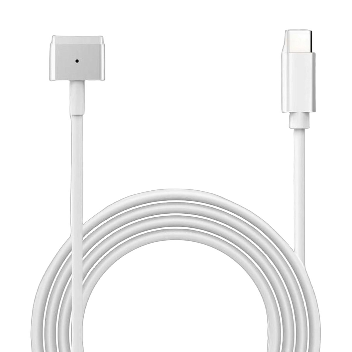 USB-C til MagSafe 2-strømkabel til MacBook, 1,8 m, hvid.