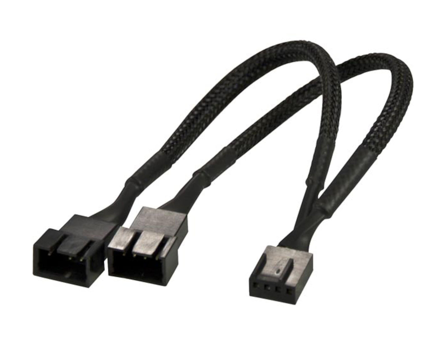 Forgreningskabel til ventilatorer med PWM-styring, 1x 4-pins han til 2x 4-pins hun.