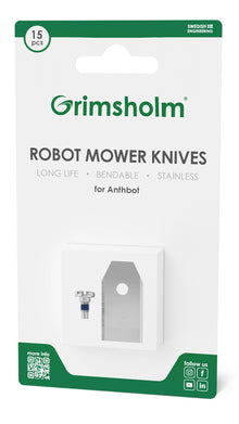 Grimsholm knive og skruer til Anthbot 15-pak rustfrit stål langtidsholdbare bøjelig inklusiv skruer.