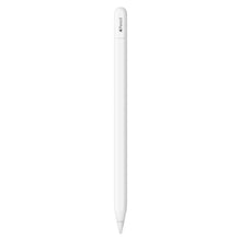 Apple Pencil USB-C stående lodret, hvid, kompatibel med iPad, synligt USB-C stik.