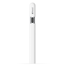 Apple Pencil USB-C hvid med USB-C opladningsetui, Apple-logo og "Pencil"-tekst.
