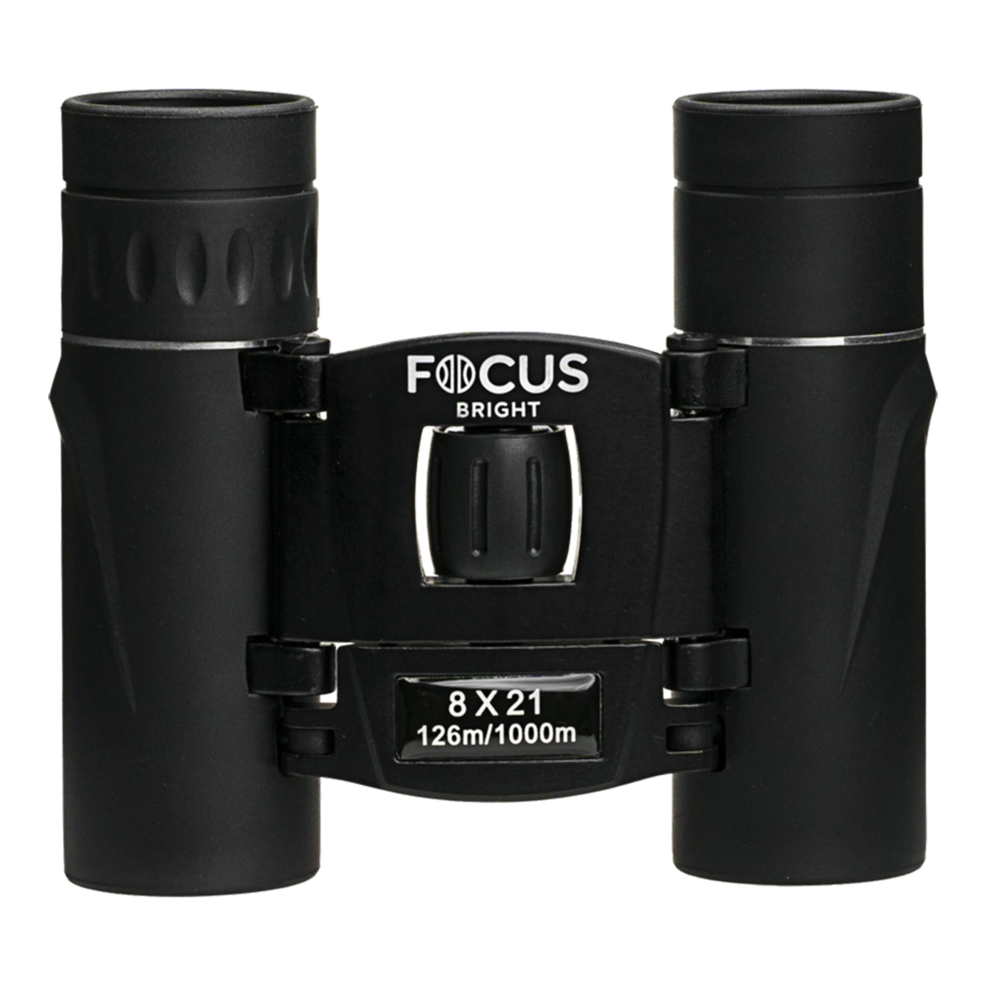 Focus Sport Optics Lys kompaktkikkert sort, 8x21, synsfelt 126m/1000m, set forfra.