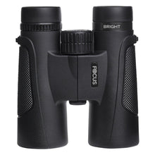 Focus Bright-kikkert 8x42 med sort greb, centralt fokushjul, »BRIGHT« på højre okular, Focus-logo i midten.