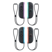 Nintendo Joy-Con 2 Par controllere, frontvisning, lyse lilla og lysegrøn med håndledsremme.