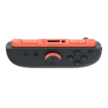 Nintendo Joy-Con 2 (H) sort/rød, topview, viser knapper, joystick, to skulderknapper SL og SR.