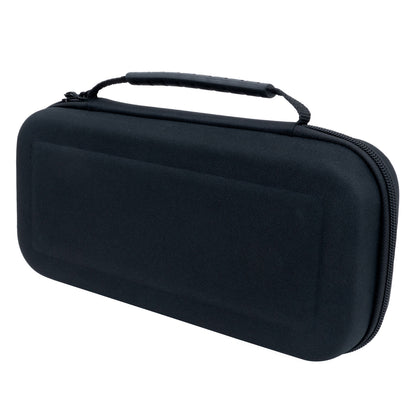 Nintendo Switch 2 taske, sort, rektangulær, hardcase med lynlåslukning og tekstureret top-håndtag.