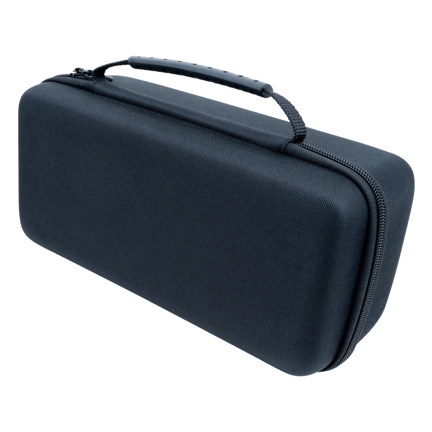 Nintendo Switch 2 Pung XL hardcase, sort, rektangulær med lynlås og tekstureret bærehåndtag til Switch 2.