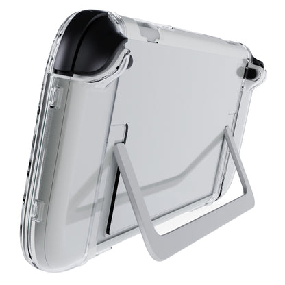 Nintendo Switch 2 Polycase gennemsigtig cover med indbygget kickstand til hvid Nintendo Switch 2.