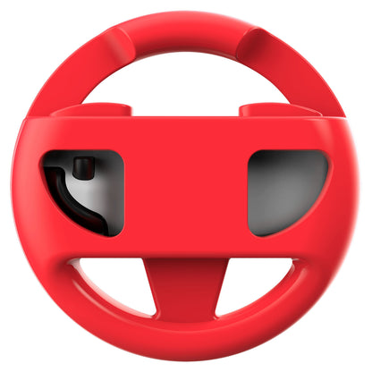 Nintendo Switch 2 Joy-Con Dual Wheel, rød plast med sorte detaljer, kompatibel med Joy-Con controller, sæt oppefra.