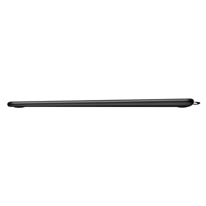 Sideview af lukket Wacom Intuos Medium tegneplade Sort, slank med afrundede kanter og tilspidset design.