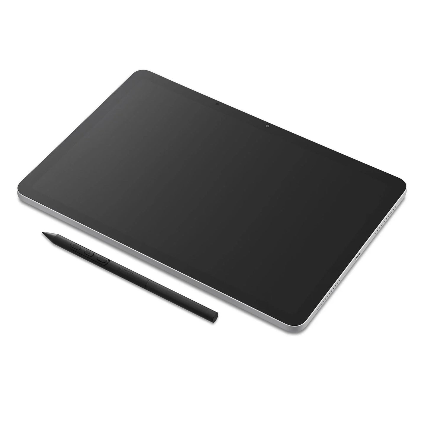 Wacom MovinkPad 11 tegneplade med skærm, afrundede kanter, tynd stylus, sort model.