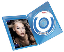 Hama Blu-ray linserensningsdisc med blå/hvid label i åben blå Blu-ray boks inkl. booklet med kvinde med langt hår.