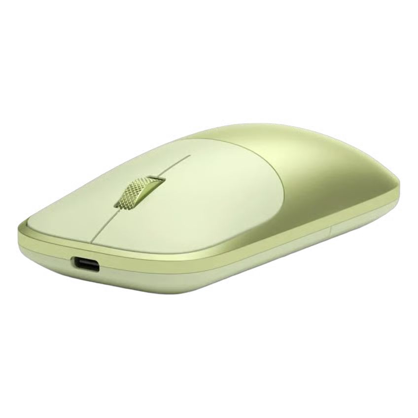 Satechi Slim EX er citrusfarvet med rullehjul og USB-C-opladningsport.