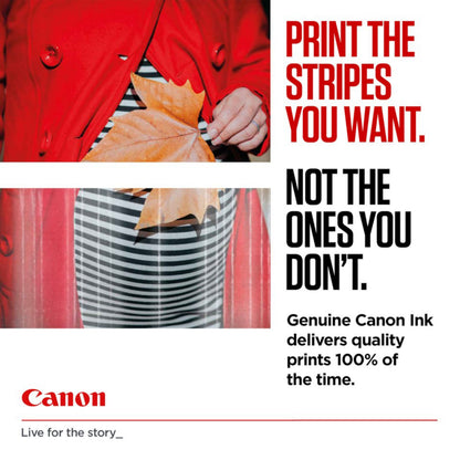 Canon CL-541 blækpatron flere farver, sort-hvid striber vist, Canon logo synligt.