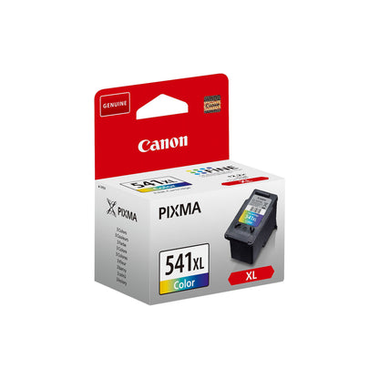 Canon CL-541XL blækpatron flere farver, original, Canon logo, Genuine label og XL markering på hvid/rød æske.