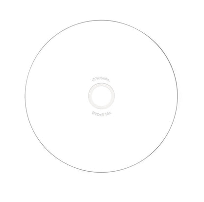 Verbatim DVD-R Inkjet 25-pak, blank disk med minimal tekst og klar midte, til inkjet print.