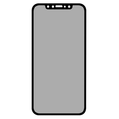 IPhone 11/Xr smartphone med afrundede hjørner og frontkamera til visning af Elite Extreme Privacy Skærmbeskyttelse.