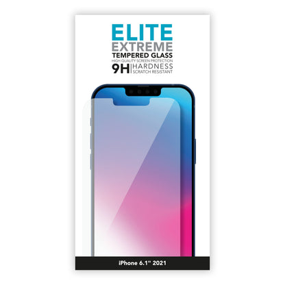 Linocell Elite Extreme skærmbeskyttelse til iPhone 13/13 Pro/14/16e synlig 9H hårdhed og ridsebeskyttelse.
