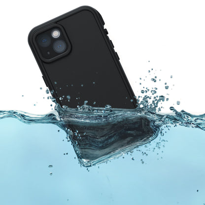 Otterbox Fre mobilcover til iPhone 13 i sort med udskæringer til dobbelt kamera og vandtæt design.