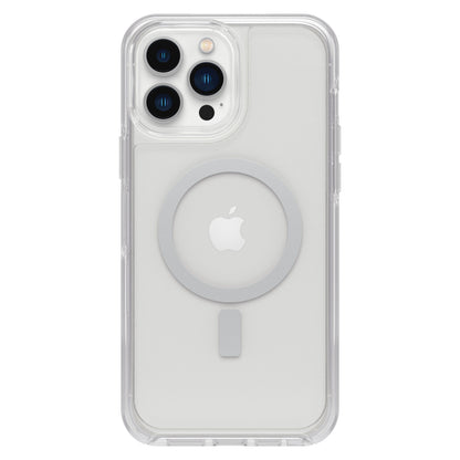 Otterbox Symmetry Plus cover til iPhone 13 Pro Max transparent, MagSafe-kompatibel, beskytter tre kameraer.