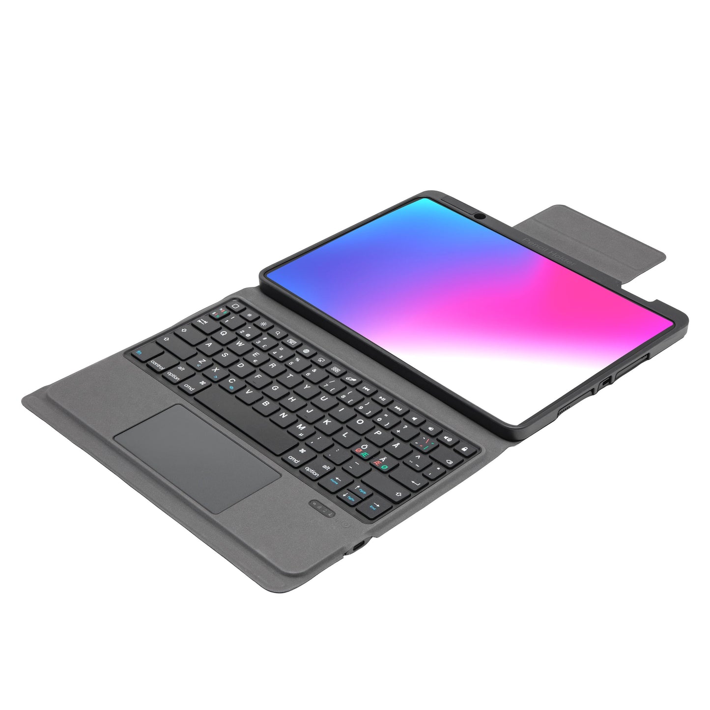 Linocell tastaturcover til iPad 10.2/10.5 med touchpad, ekstra beskyttelse over skærm, forvandler iPad til laptop-lignende enhed.