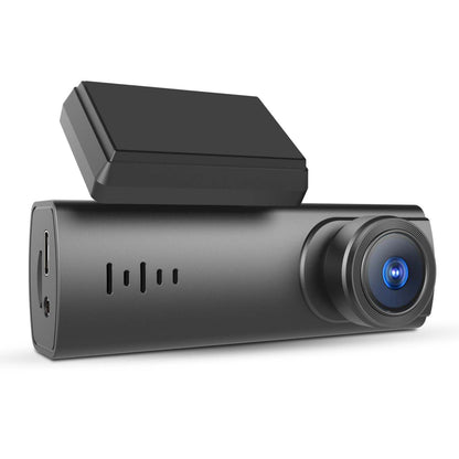 Nedis Dash Cam sort med vidvinkelobjektiv, 1080p optagelse, monteringsbeslag, microSD-slot og sideventiler.