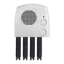 Nedis skotørrer 350W med justerbart varmeluftsrør, fire fleksible slanger, stort ventilationsudtag og to kontrolknapper.